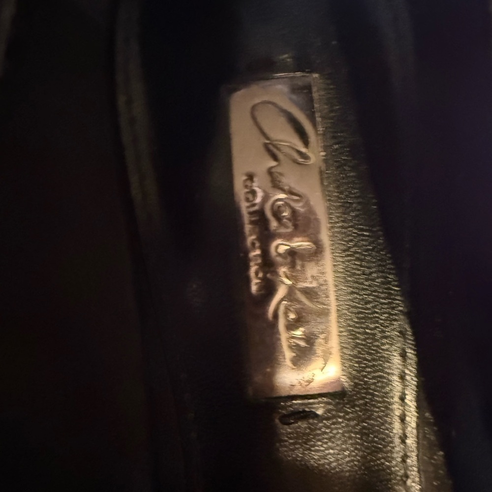 Charles & Keith Collection Black Suede Flats Faux Fur Trim size 8 - Picture 5 of 9